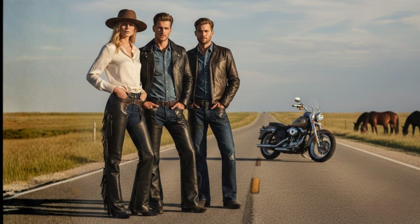 Men’s Leather Motorcycle Chaps: Style, Comfort & Protection
